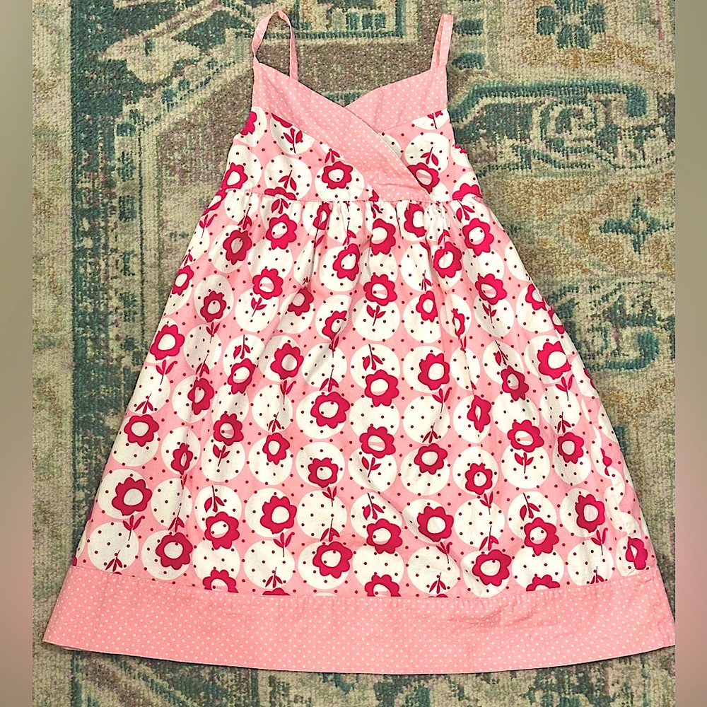 Penelope Mack bold flower print girls size 6 dress